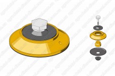 Диафрагма турбо-корректора с корпусом в сборе (с буртиком) 11-04-208 OMS